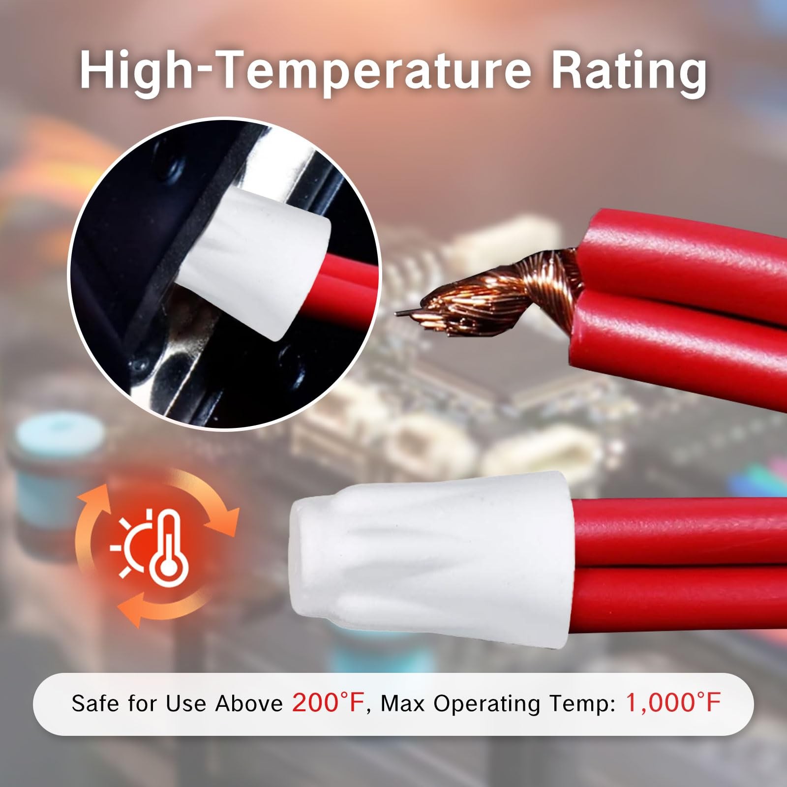 NIIIYTYB 36Pcs Ceramic Wire Nuts High Temperature Porcelain Connectors HeatRe…
