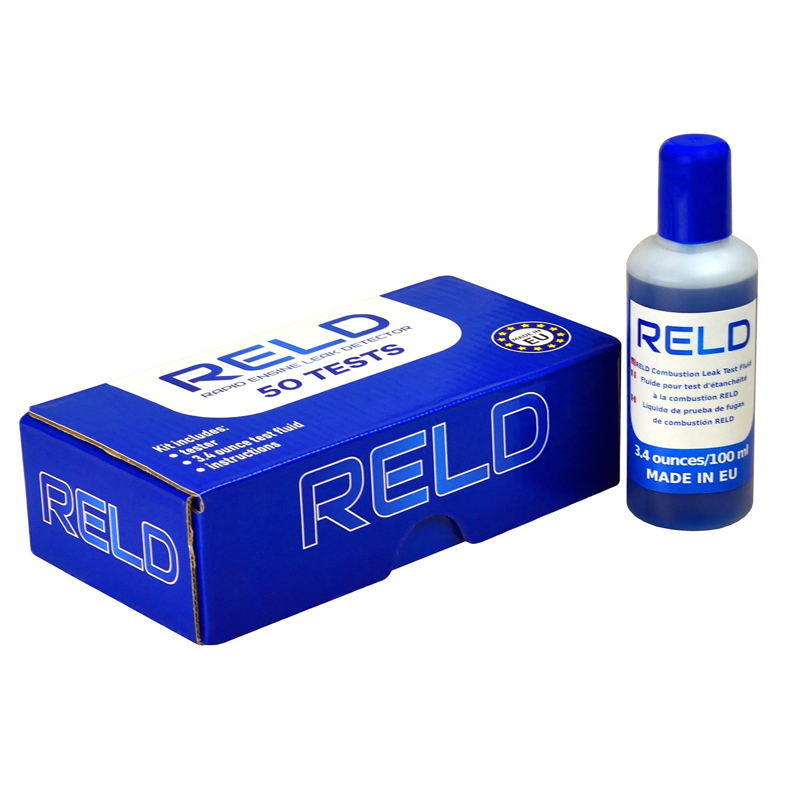 RELD Head Gasket Tester Kit Combustion Leak Detector for 50 Tests multi-color