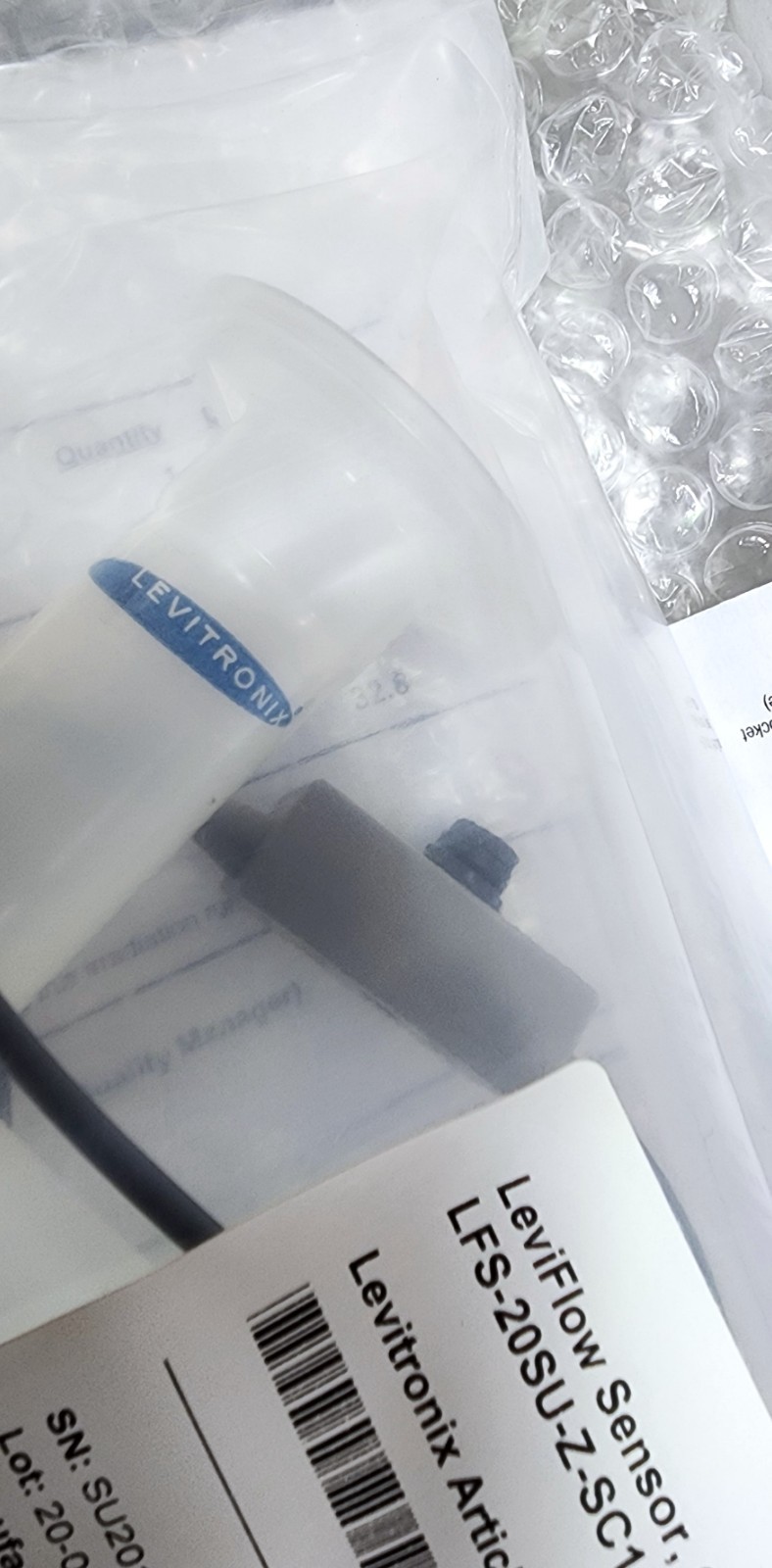 Levitronix 100-30465 LEVIFLOW Single-Use Bioprocessing Sensor LFS-20SU-Z-SC1-G25
