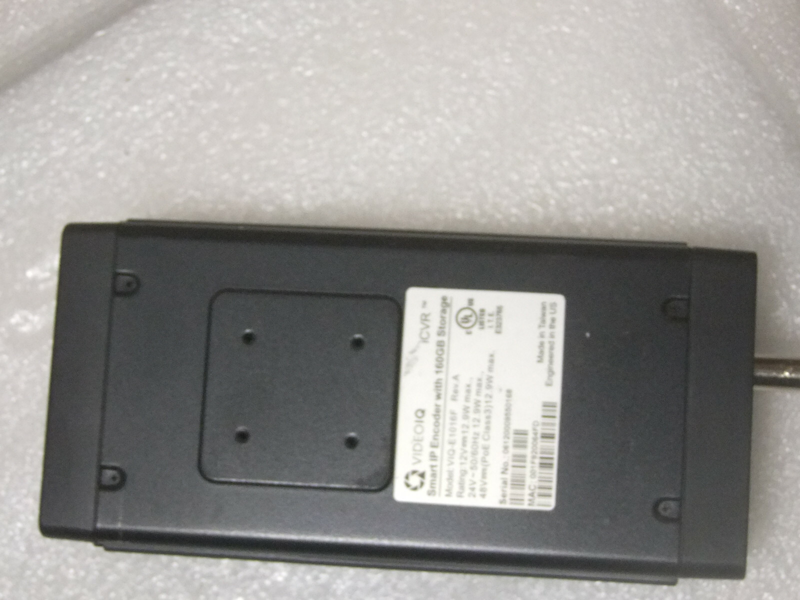 VideoIQ VIQ-E1016F iCVR Encoders One Channel, 160 GB Hard Drive Smart IP Encod