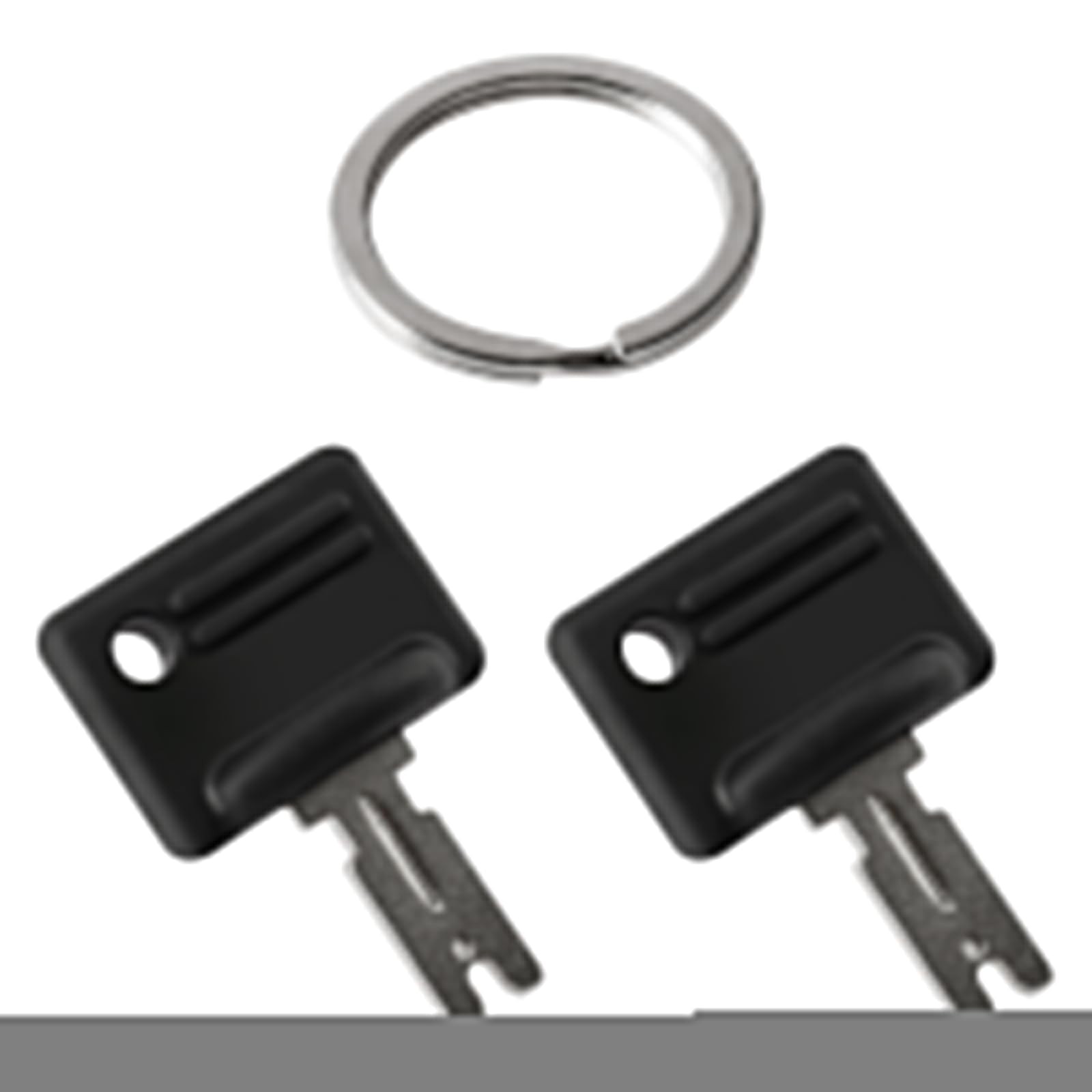 2 PCS Black Forklift Ignition Keys Replacement Fits Hyster S30XL Push Button
