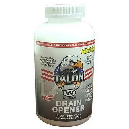 Whitlam TALON Drain Opener – Drain Cleaner – 1lb Bottle – TDC1