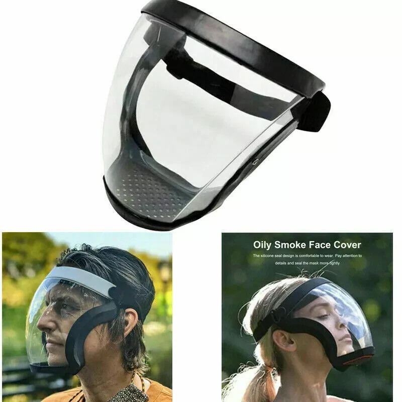 Full Face Paint Dust Shield Mask, Anti-Fog, Heavy Duty Safety Gear, Transparent