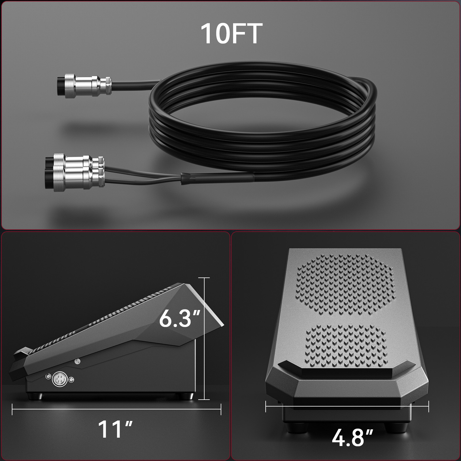 ARCCAPTAIN Foot Pedal Amp Control TIG Welder for TIG200 TIG200PACDC TIG205 Pro