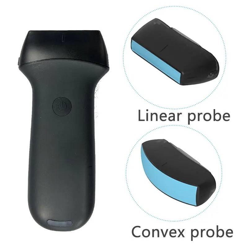 Wireless Ultrasound, Swappable Linear/Convex Probes, Palm Color Doppler Scanner