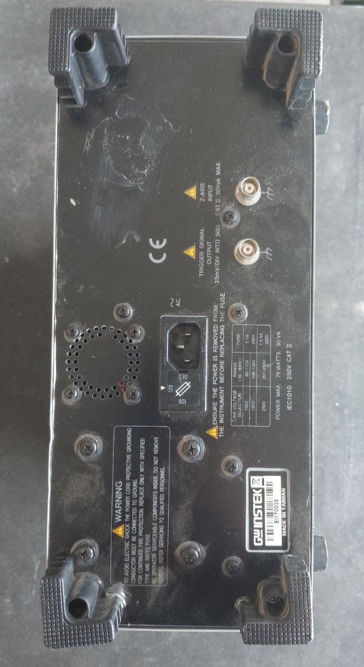GW Instek GOS-6112 Oscilloscope 100MHz Dual Channel
