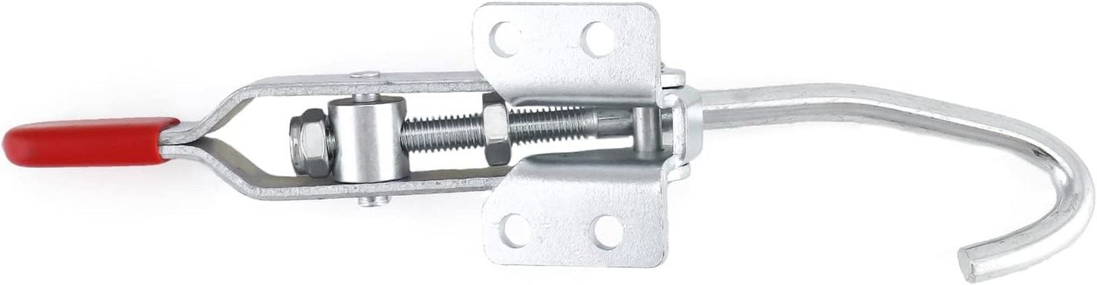 4 Pack J Hook Toggle Clamp 375 lb Holding Capacity Adjustable Pull Latch Red Kit