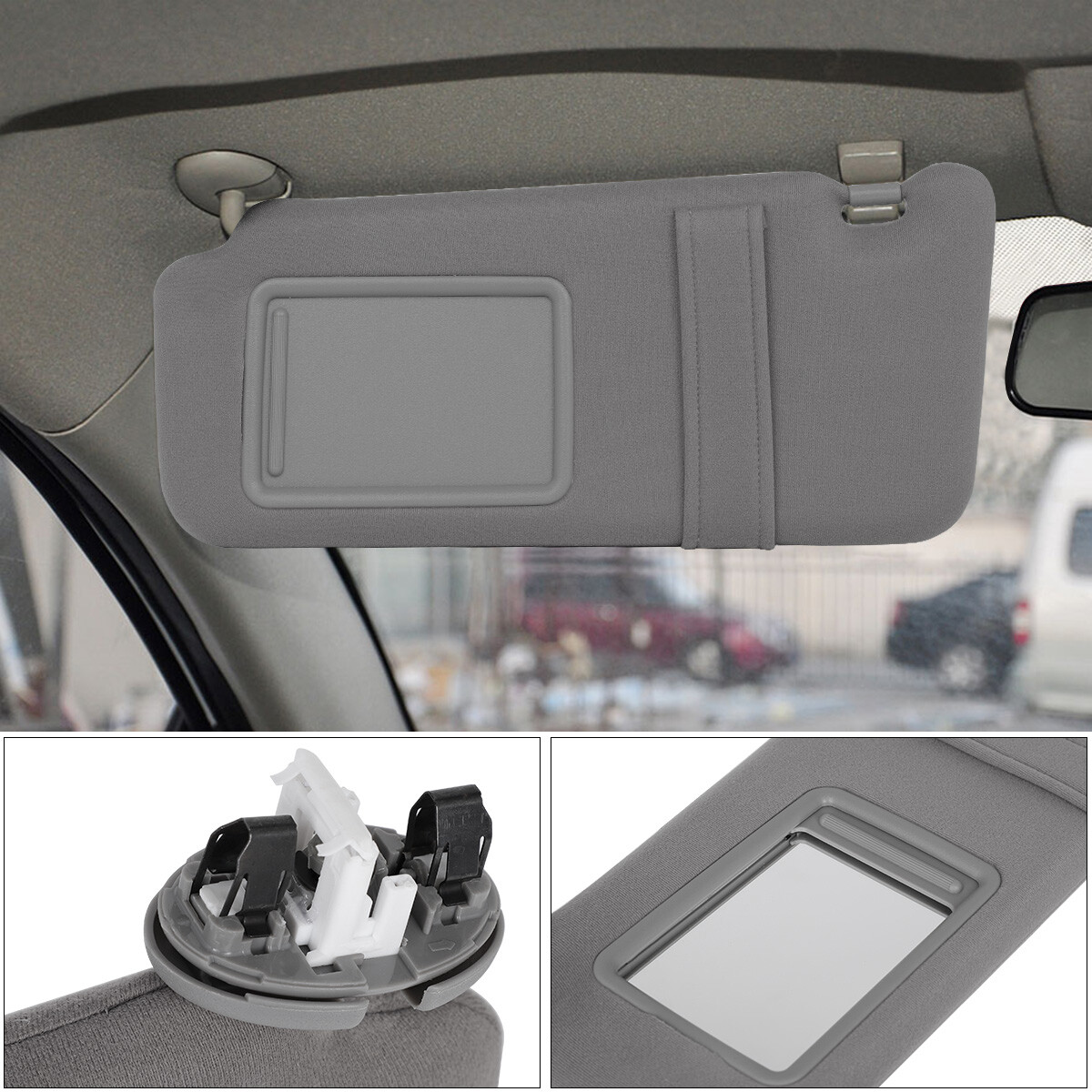 Sun Visor Sunshade Left Driver&Right Side UV proof For Toyota Camry 2007-2011