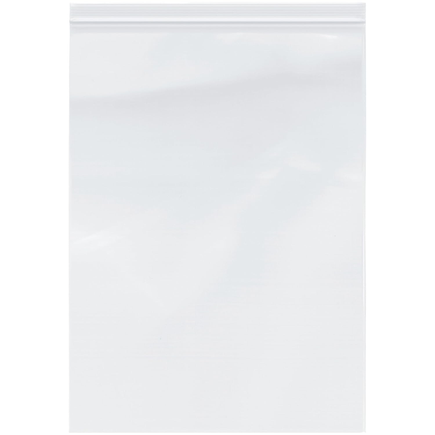 13” X 18” 2 Mil Clear Resealable Zip Plastic Poly Bags (100 Count) Brand New