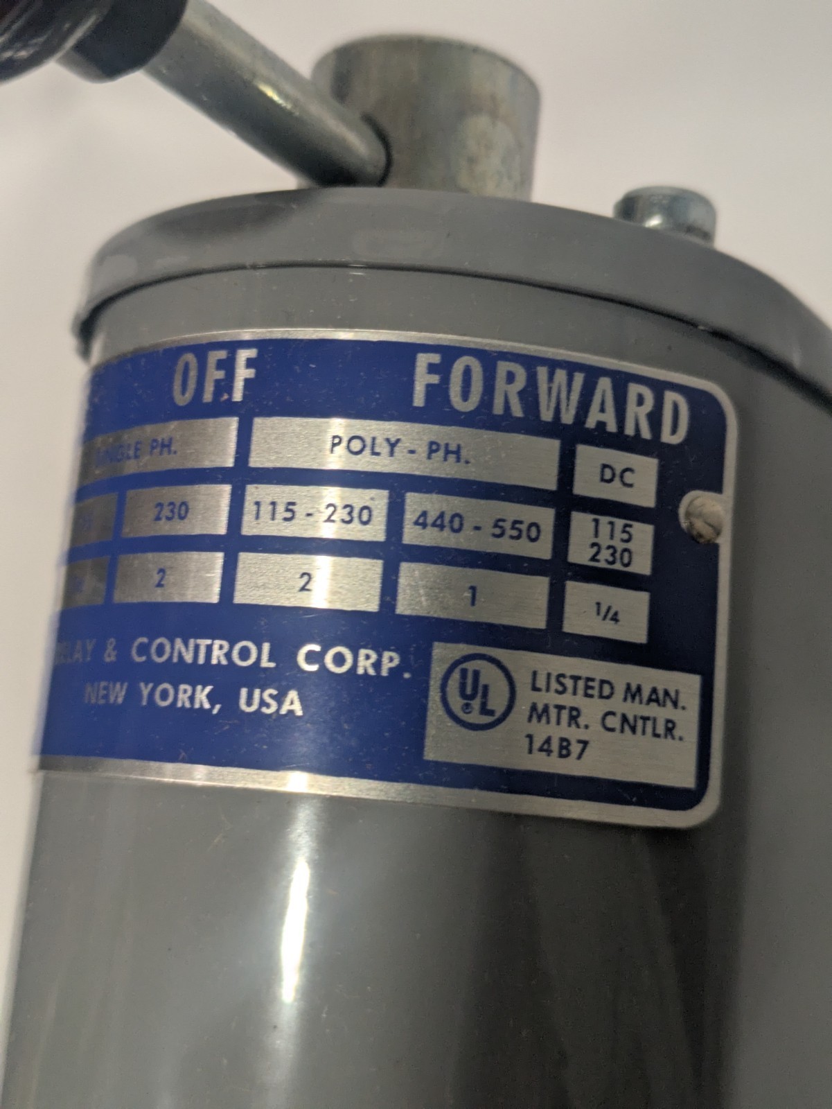Relay and Control RS-1M Motor Reversing Drum Switch | Momentary Forward-Reverse