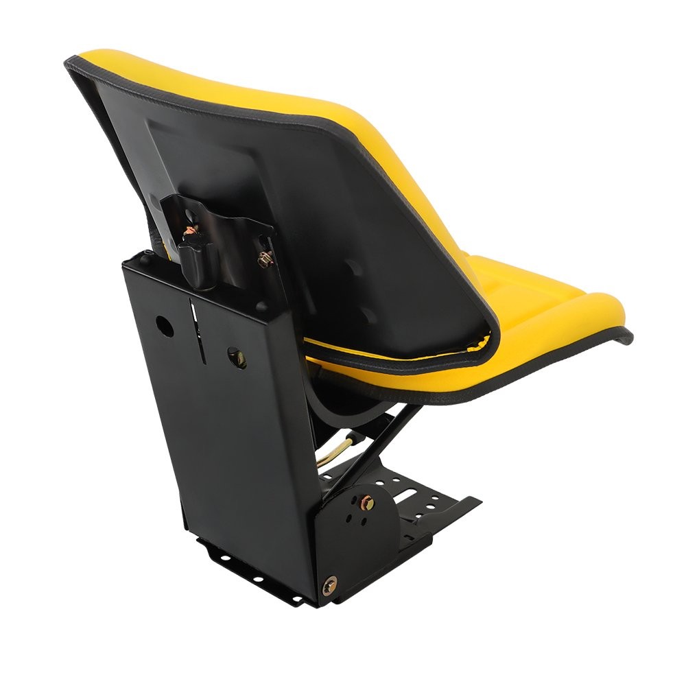 Universal Tractor Suspension Seat w/ Slide Yellow For John Deere Makes & Models