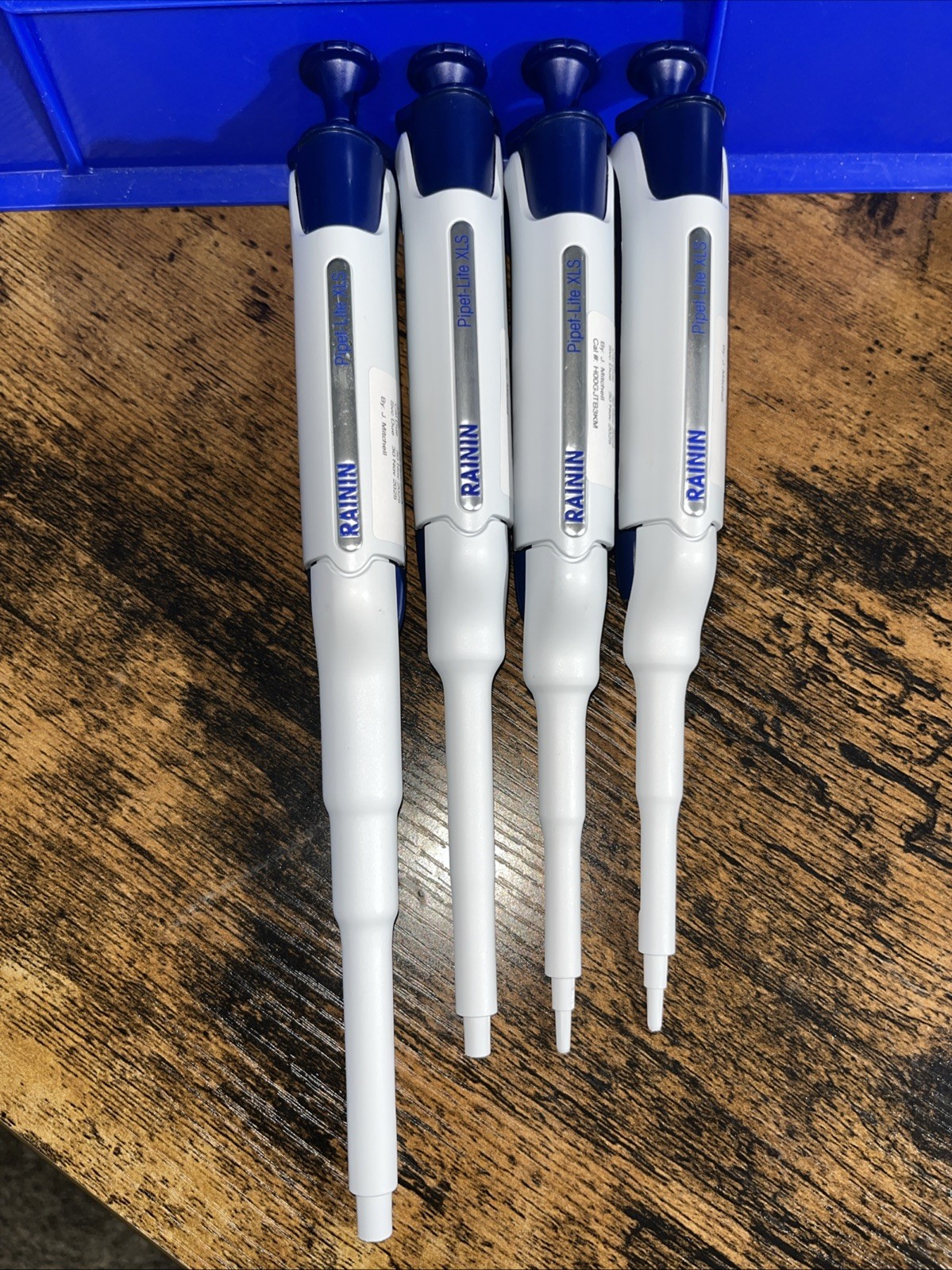 Rainin PipetLite XLS LTS Pipette Set L1000, 200, 20, & 2 Calibrated Sep 2025