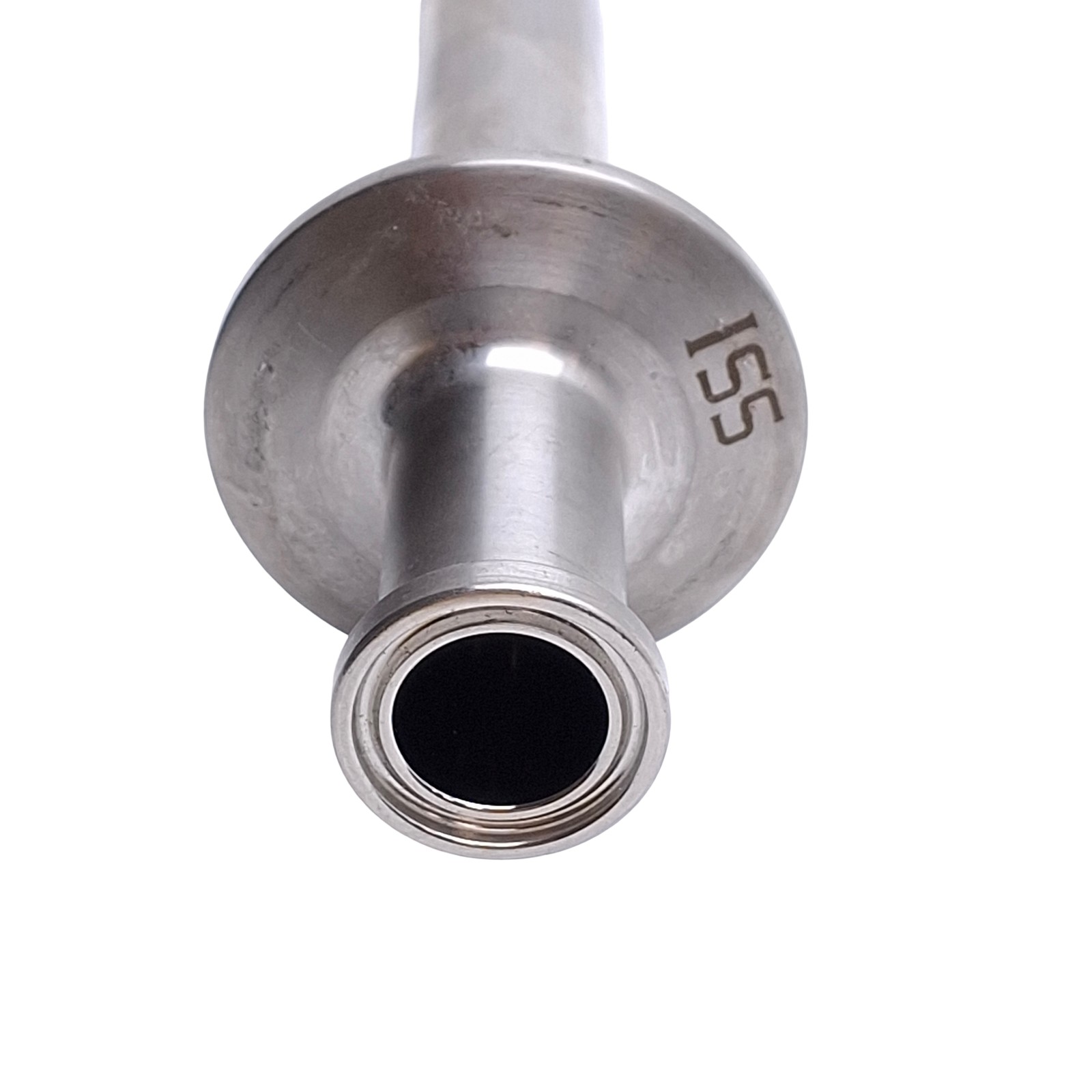 ISS Sanitary Supply Tube With Spray Ball, 1/2in Tri-Clamp 8.12in Internal Length