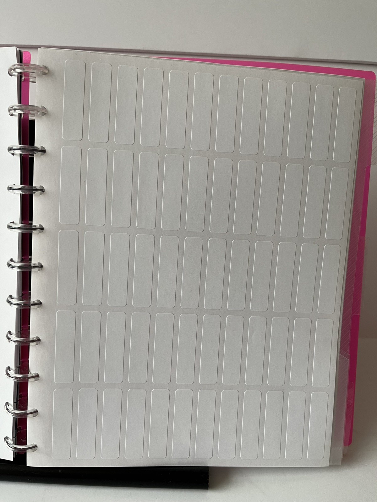 Tul Discbound Notebook Planner Letter Size Hot Pink Poly Cover with 2 Gel Pens