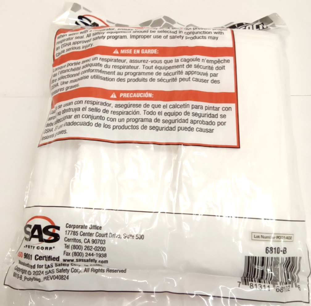 SAS Safety 6810-B Painter’s Spray Sock Cotton Blend One Size Fits All 12pk