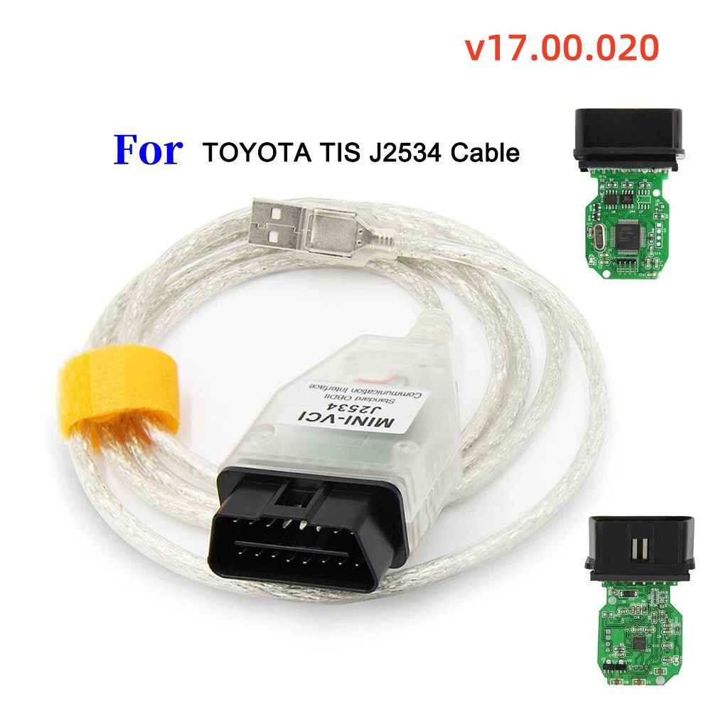 Mini Vci For Toyota TIS Techstream v17.00.020 FTDI FT232RL OBD2 Diagnostic Cable