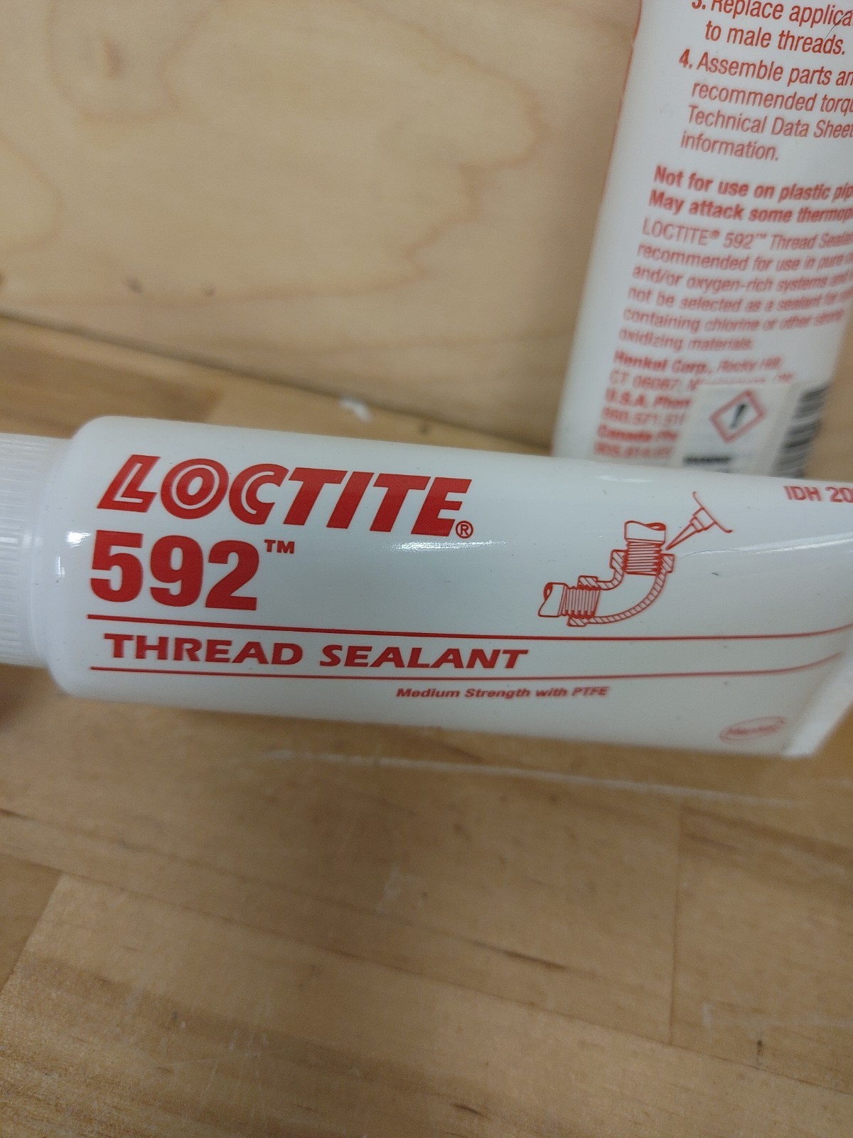 (2) Loctite 592 Thread Sealant 50mL Pipe Sealant PTFE 1.69 FL. OZ. 59231 209761