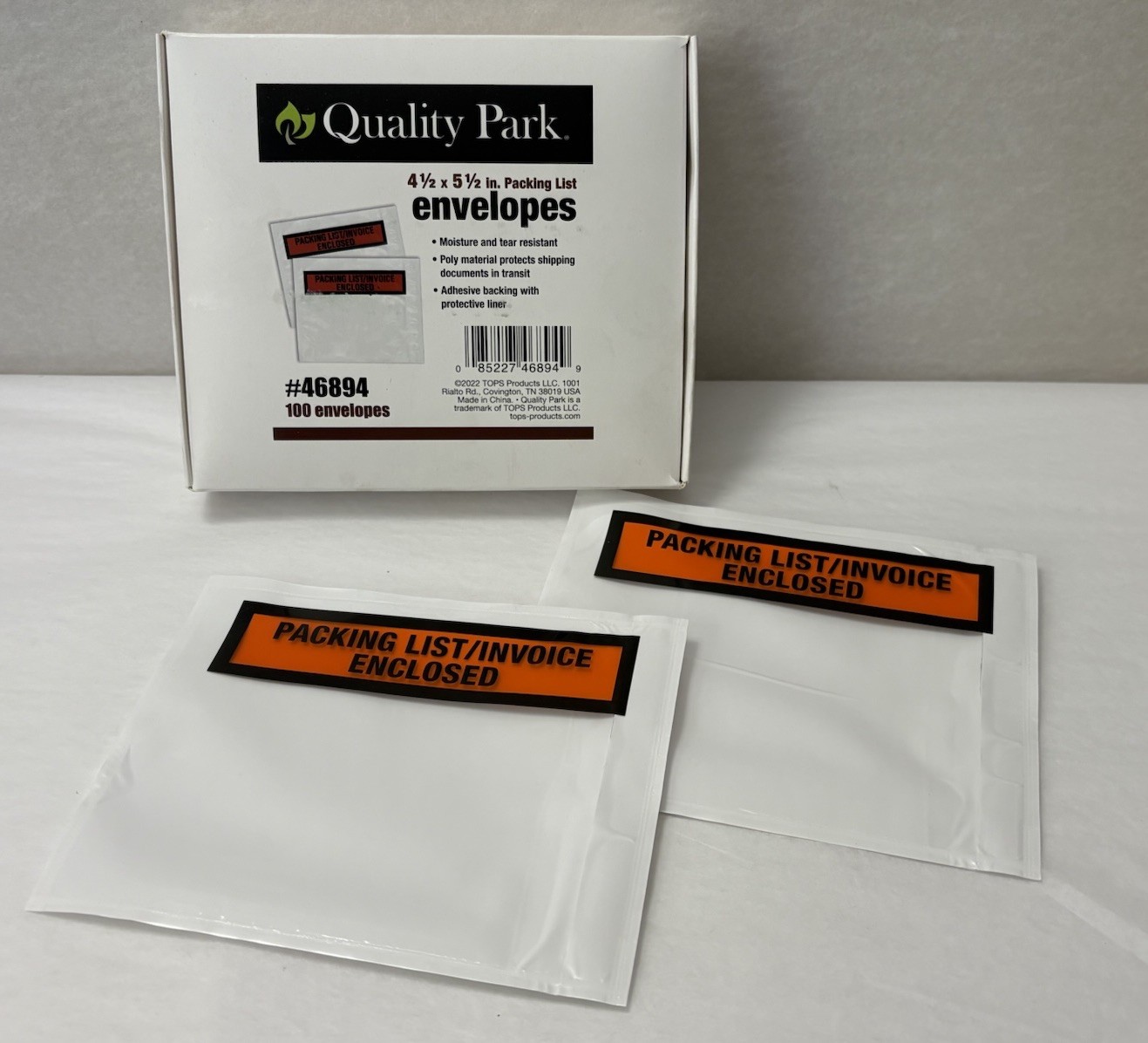 100 Count Quality Park 4.5 X 5.5” Self-Adhesive Packing List Envelopes New (SH1)