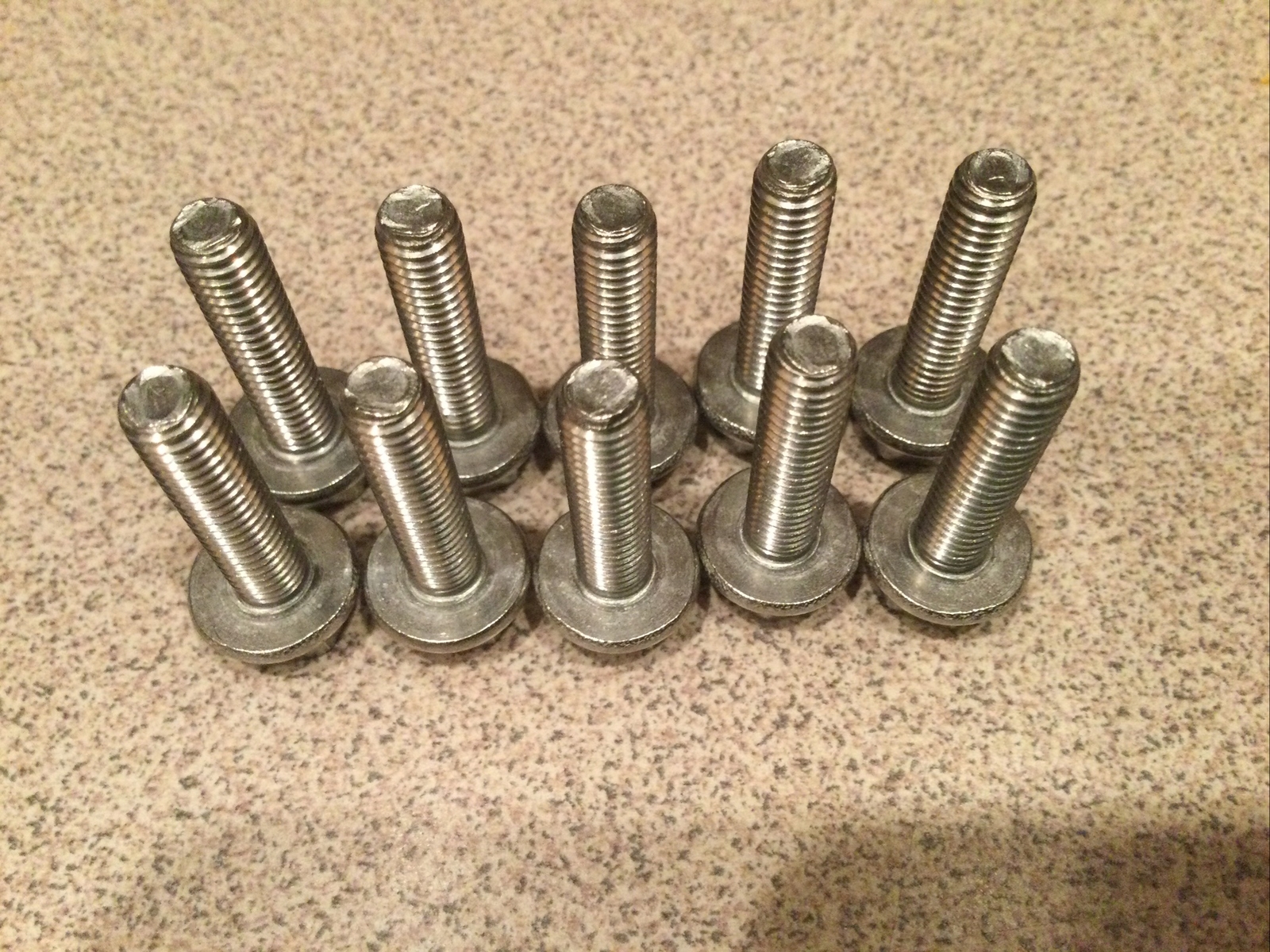 (10) M6 X 1.00 X 25 Stainless Steel DIN 6921 A2 Hex Flange Bolts M6x25mm Flange
