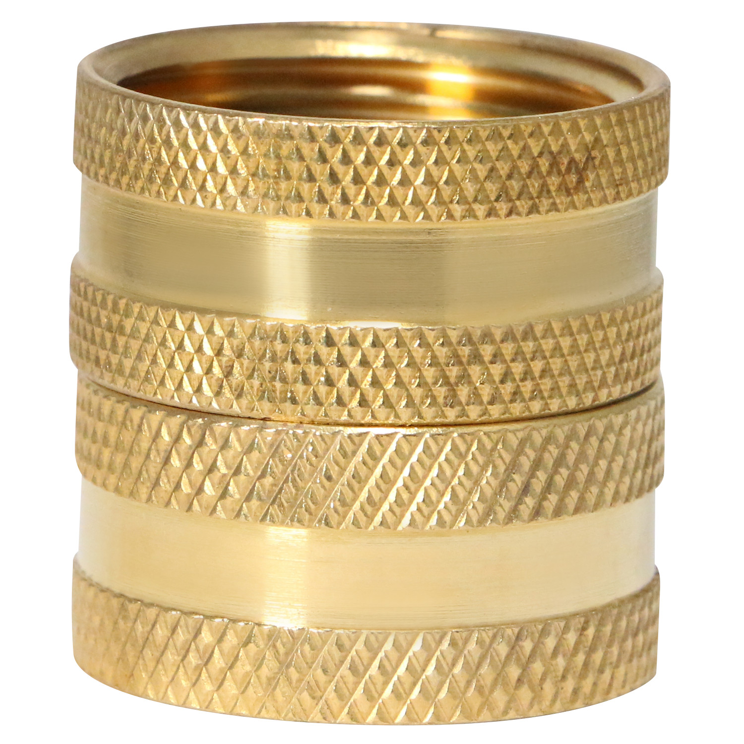1 PC – 3/4″ FEMALE GARDEN HOSE SWIVEL HOSE TO HOSE CONNECTOR – LEAD FREE BRASS