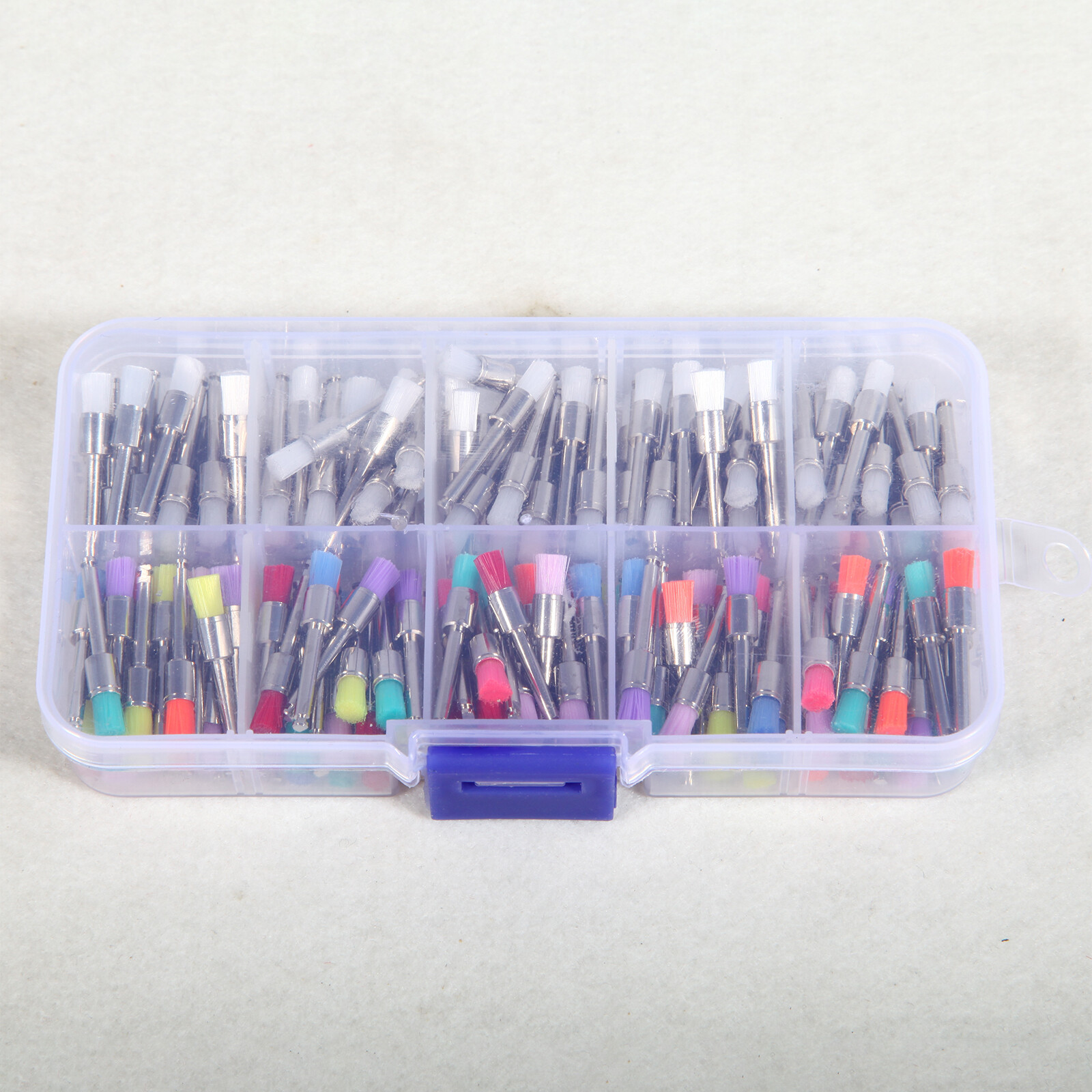 200 pcs Dental Teeth Prophy Brushes Polishing Tapered Latch Type Mixed 2.35mm po