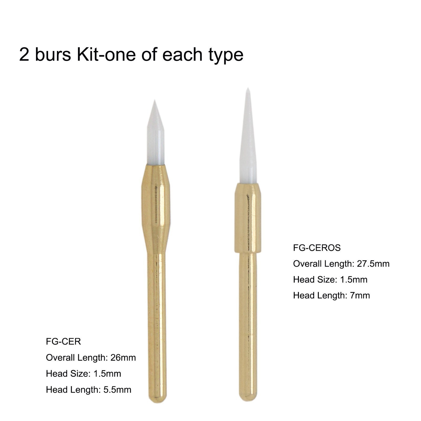Dental Surgical Ceramic Soft Tissue Trimmer Bur for Gingivectomy 4PCS