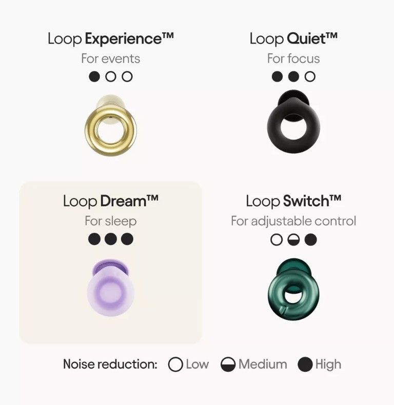 Loop Dream™ Earplugs for Deep Sleep, Napping and Snoring – Lilac