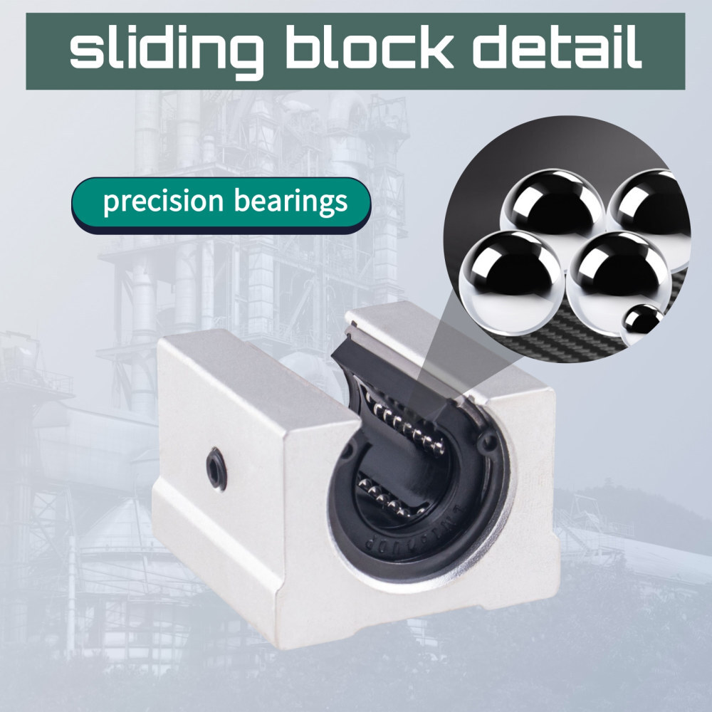 2PCS SBR16 Linear Guide Rail Slide Rail 300-2000mm +4PCS SBR16UU Bearing Block