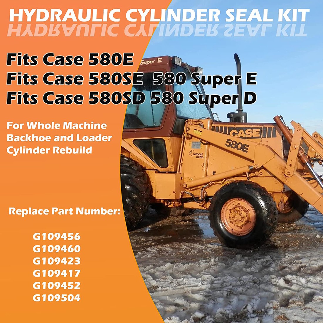 Whole Machine Seal Kit for Case 580SD 580E 580SE 580 Super E Hydraulic Cylinder