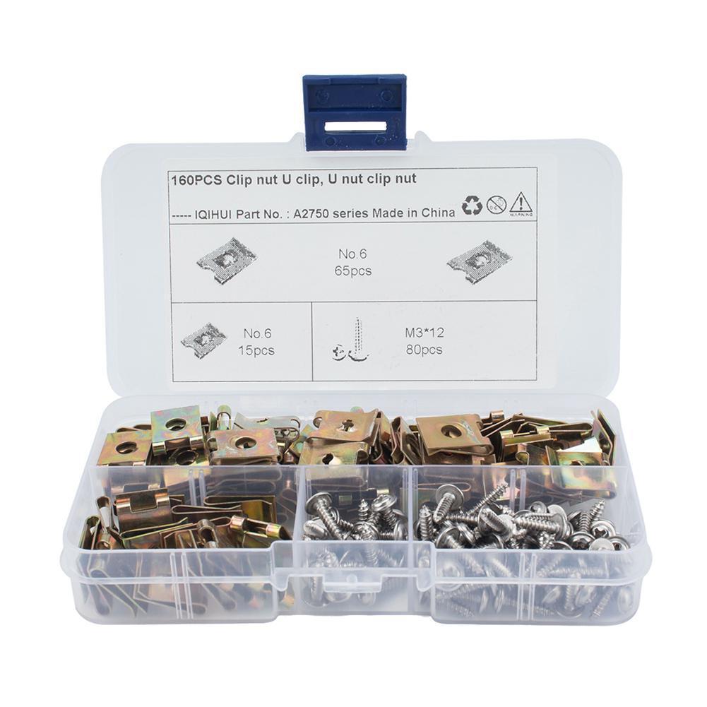 Car Speed Fasteners U Nuts Self Tapping Screw Spire U Clips Interior Trim Panels