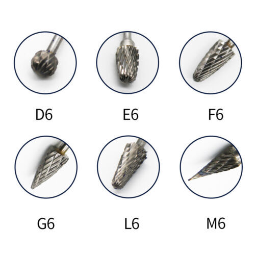 10 Pcs Dental Lab Polishing Bur Drills Tungsten Steel Carbide Burs Burrs 2.35MM
