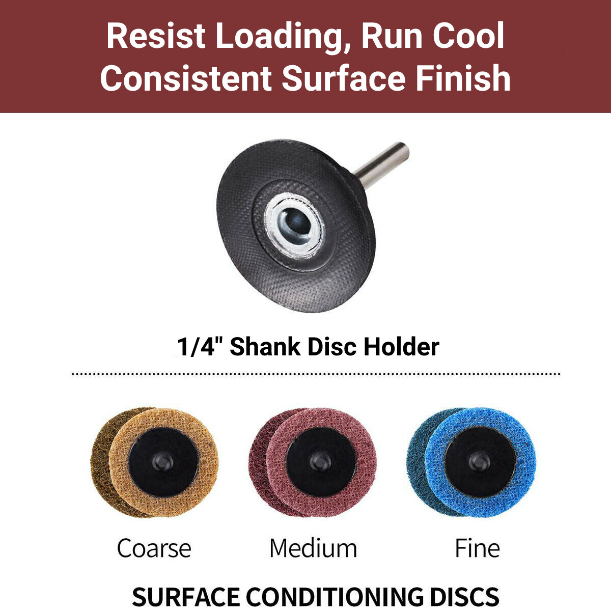 46PCS 2″ Roll Lock Surface Conditioning Die Grinder Sanding Discs Set & Holder