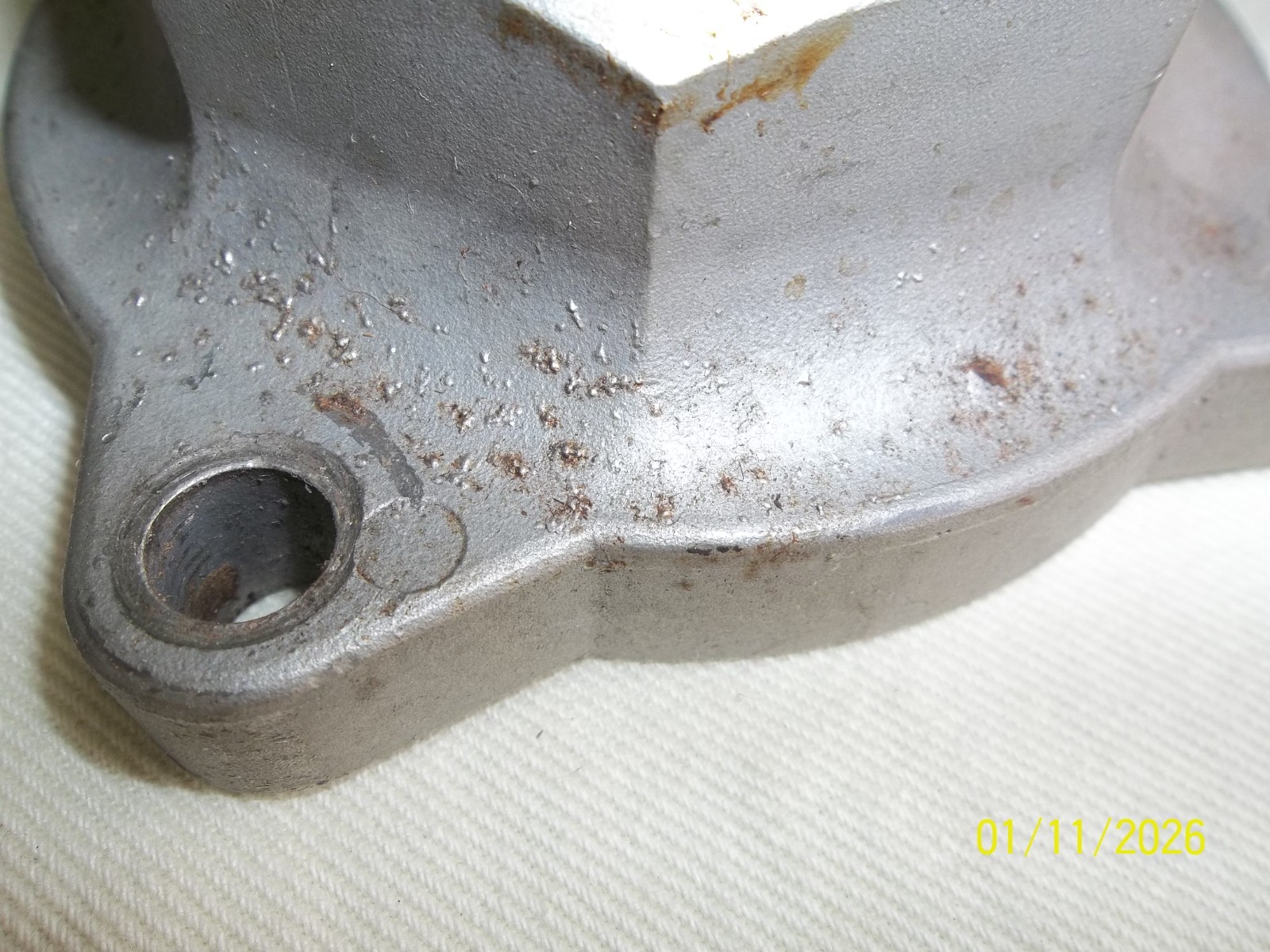 Pair of 4-BOLT PIPE THREADED FLANGE 2-1/4″ Diameter Bracket Mounts