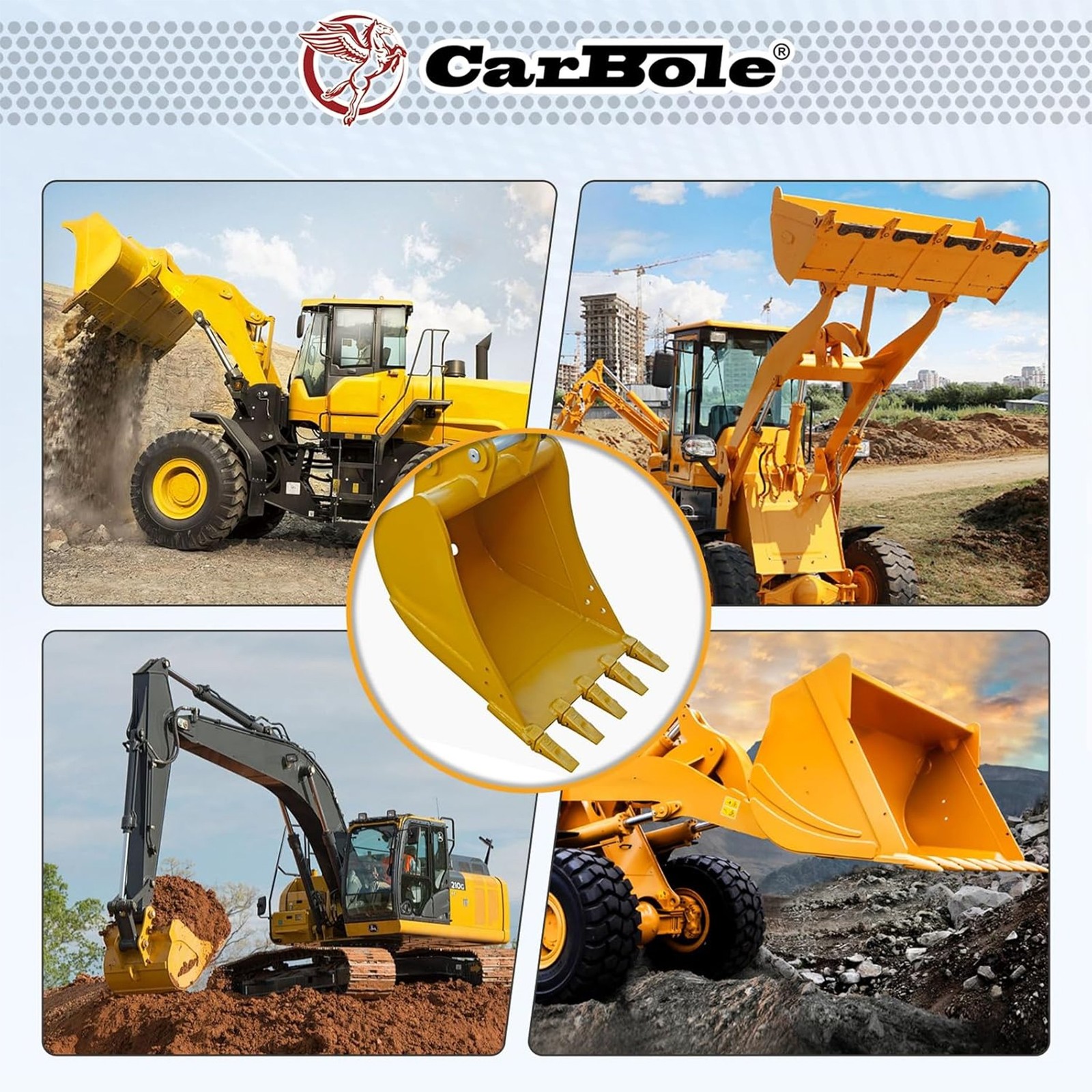 5Packs X156 Mini Excavator Bucket Teeth for Skid Steer and Mini Excavators