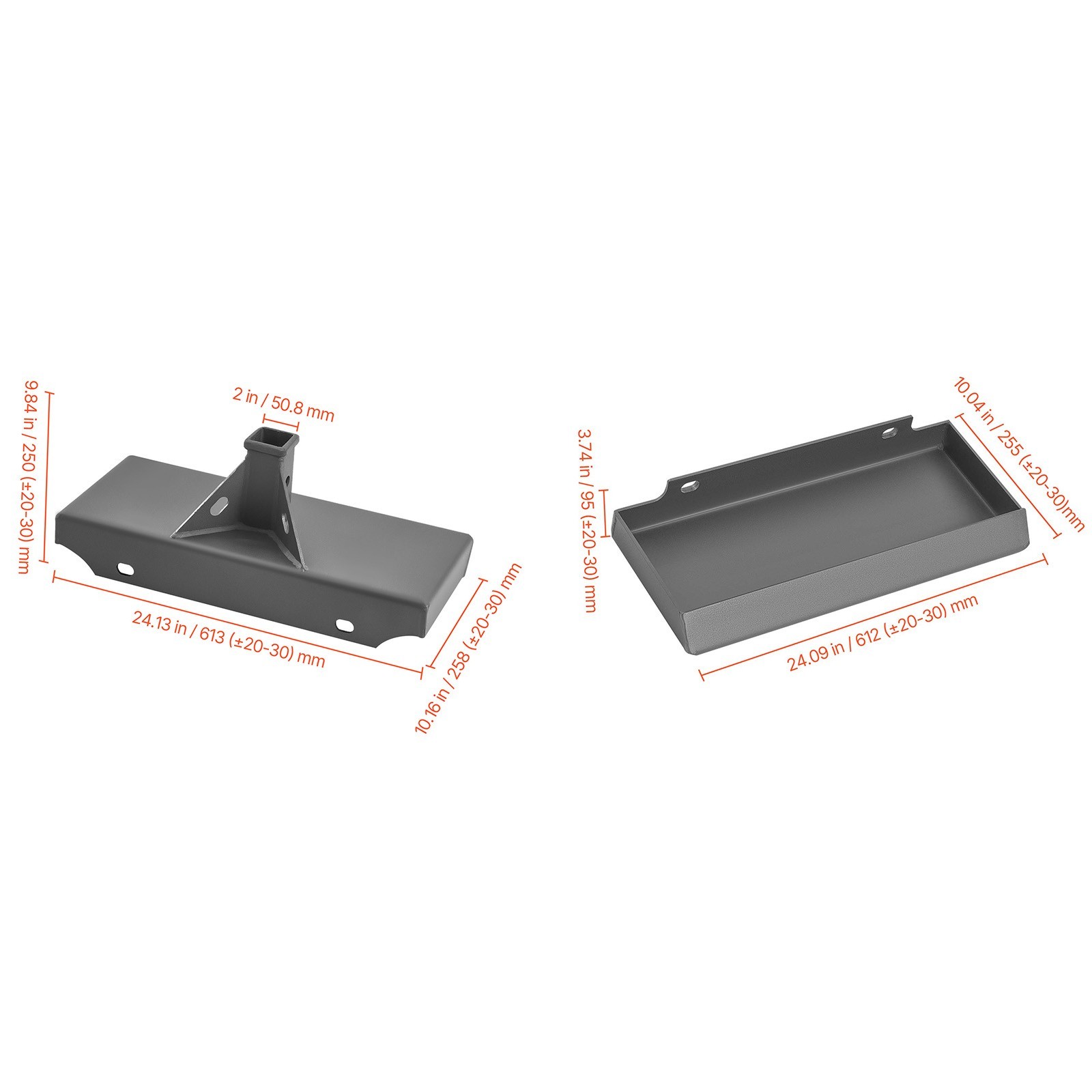 1/4″Thick Steel Mount Plate Mini Skid Steer Adapter Loader Quick Tach Attachment