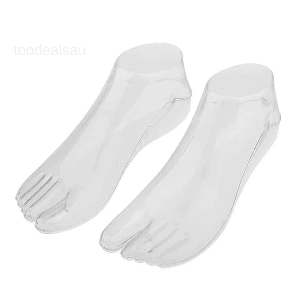 Female Plastic Foot Model Tools for 22 x 9 x 7.62 centimeter, Transparent
