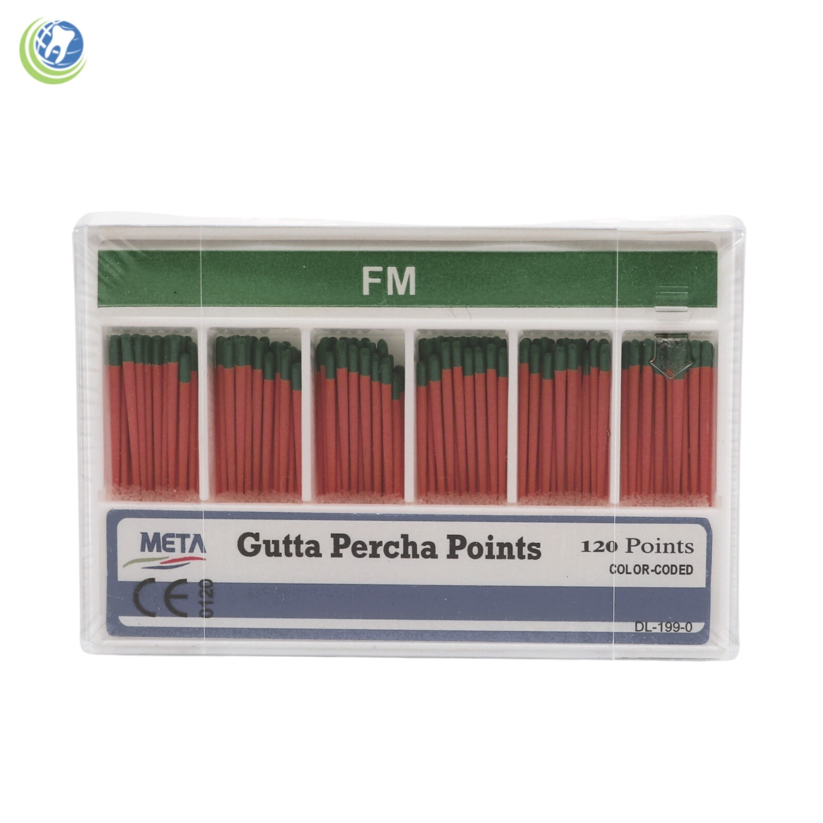 Gutta Percha Points Assorted Sizes 120/Box Vial Endodontic Obturation