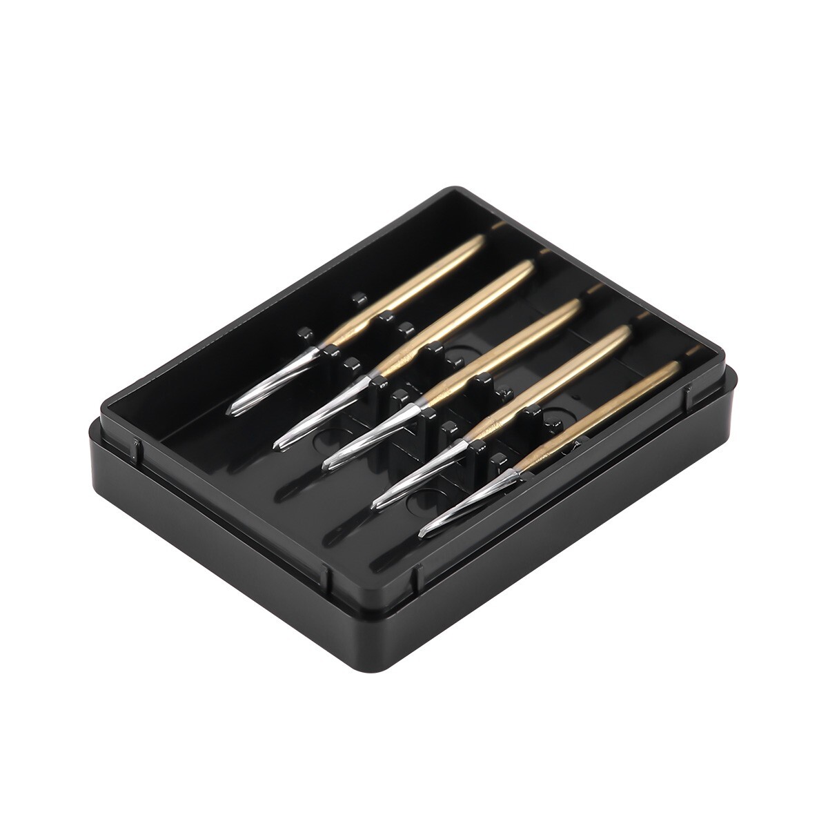 5PCS Dental Endodontic ENDO-Z Tungsten Carbide Burs FG Round Bur High Speed 21mm