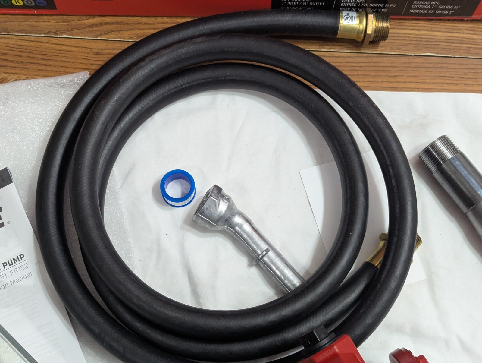 Fill-Rite FR152 Piston Hand Operated Fuel Transfer Pump & Nozzle Spout