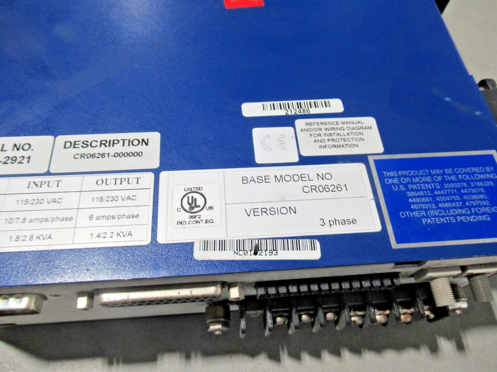 Kollmorgen CR06261 ServoStar Servo Controller 3 Phase, 230VAC *GREAT CONDITION*
