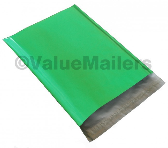 200 Bags 100 10×13 Lets Go Shopping, 100 10×13 Green Designer Poly Mailer Bag