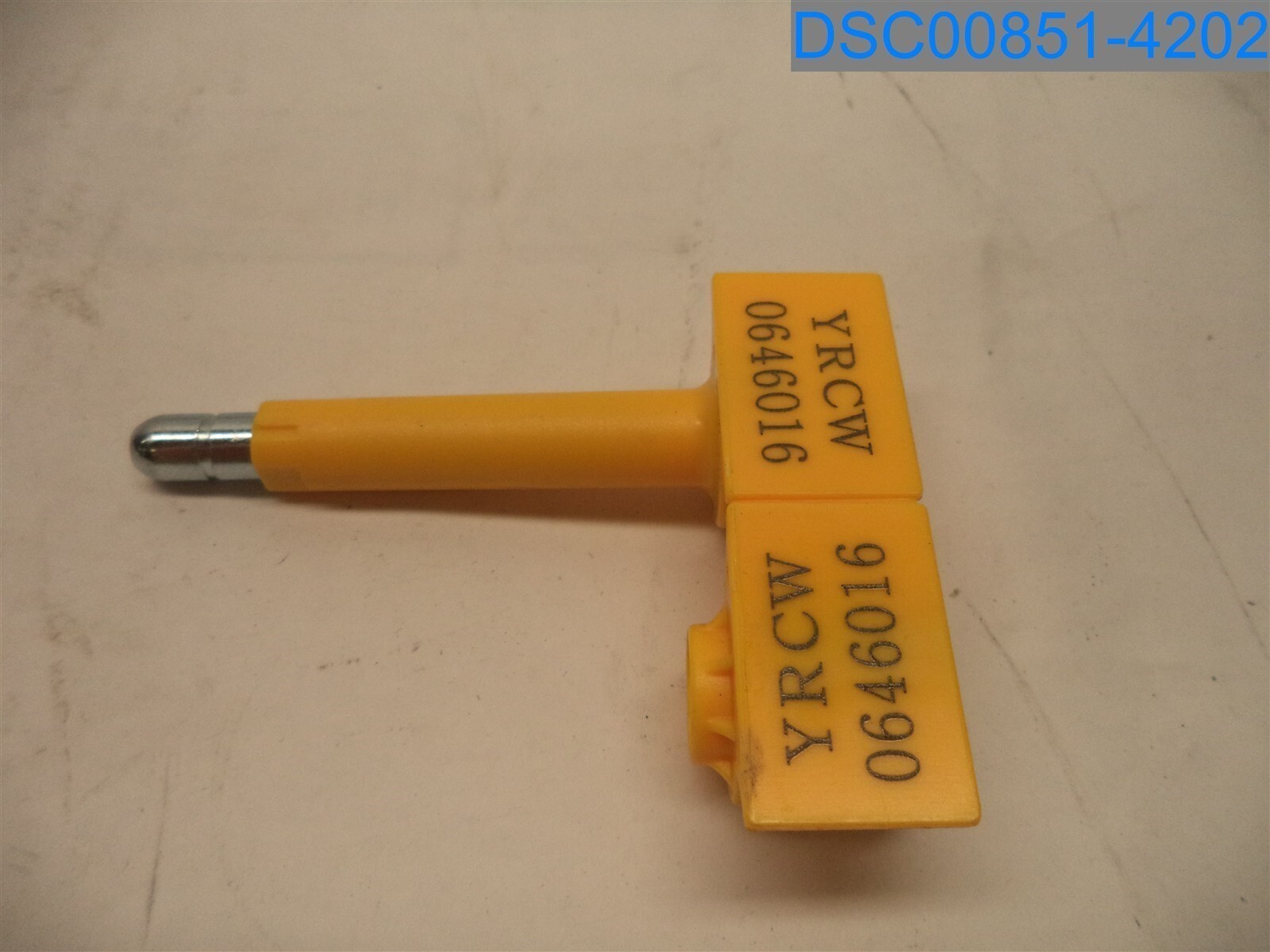 Qty=200 (1 Box of 200): High Security Bolt Seal, Yellow, YRCW, 0646016