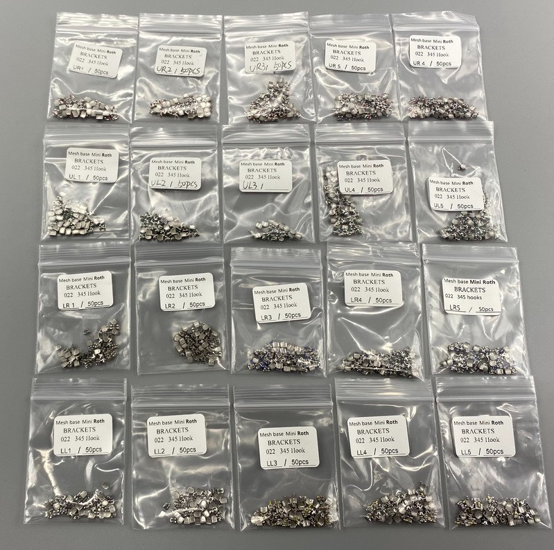 100 Pcs Dental Orthodontic Metal Brackets Mini Roth 022 345 Hooks Braces In Bulk