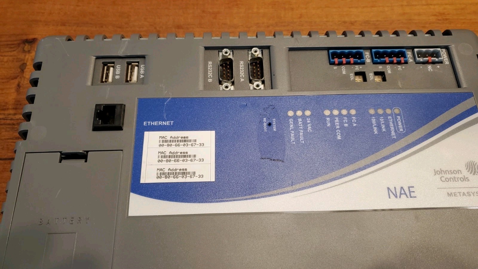 Johnson Controls Metasys Network Automation Engine MS-NAE5510-1