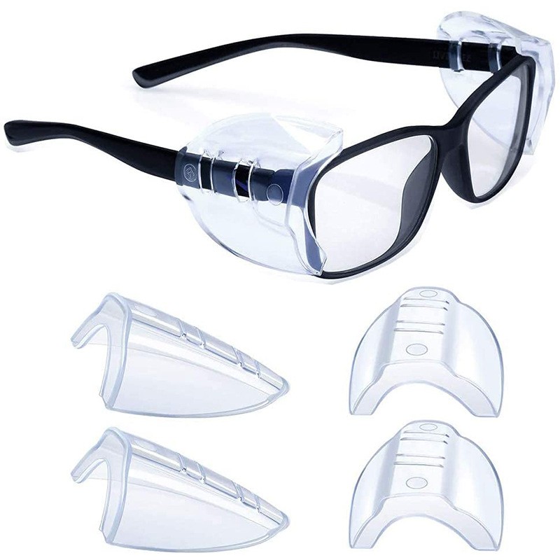 1~200 Pairs Side Shields For Eye Glasses Slip On Safety Glasses Shield Universal