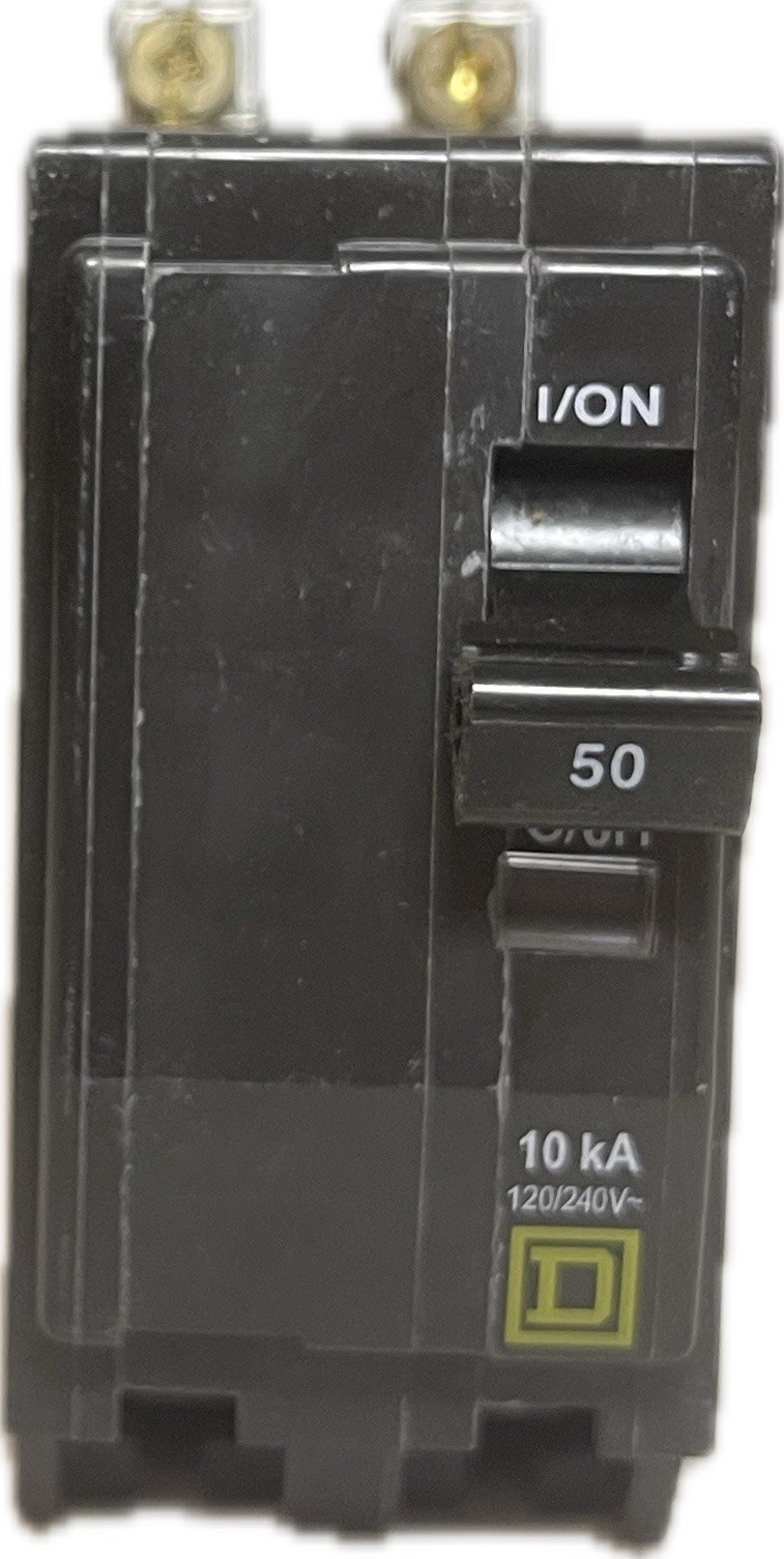 Square D QOB250 50A 2 Pole Bolt-On Circuit Breaker 120/240V 10kA