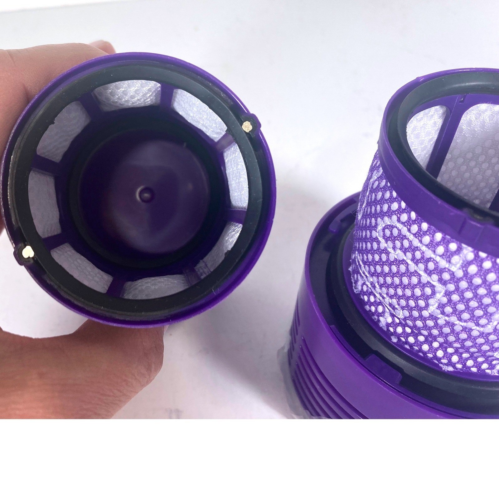 2 Pack Replacement HEPA Filters for Dyson V11 V15 SV14 Cordless Vacuum Purple