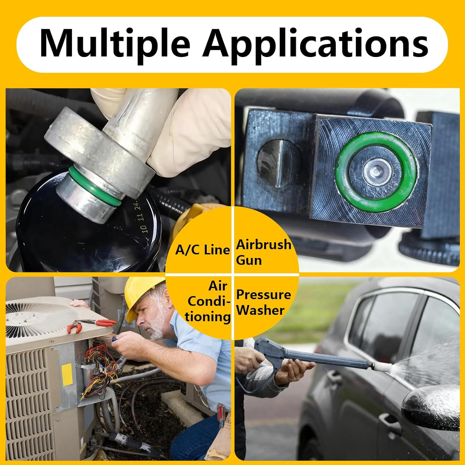 485 PCS Metric AC O Ring Kit – Automotive A/C System Seal Kit Compatible with R1