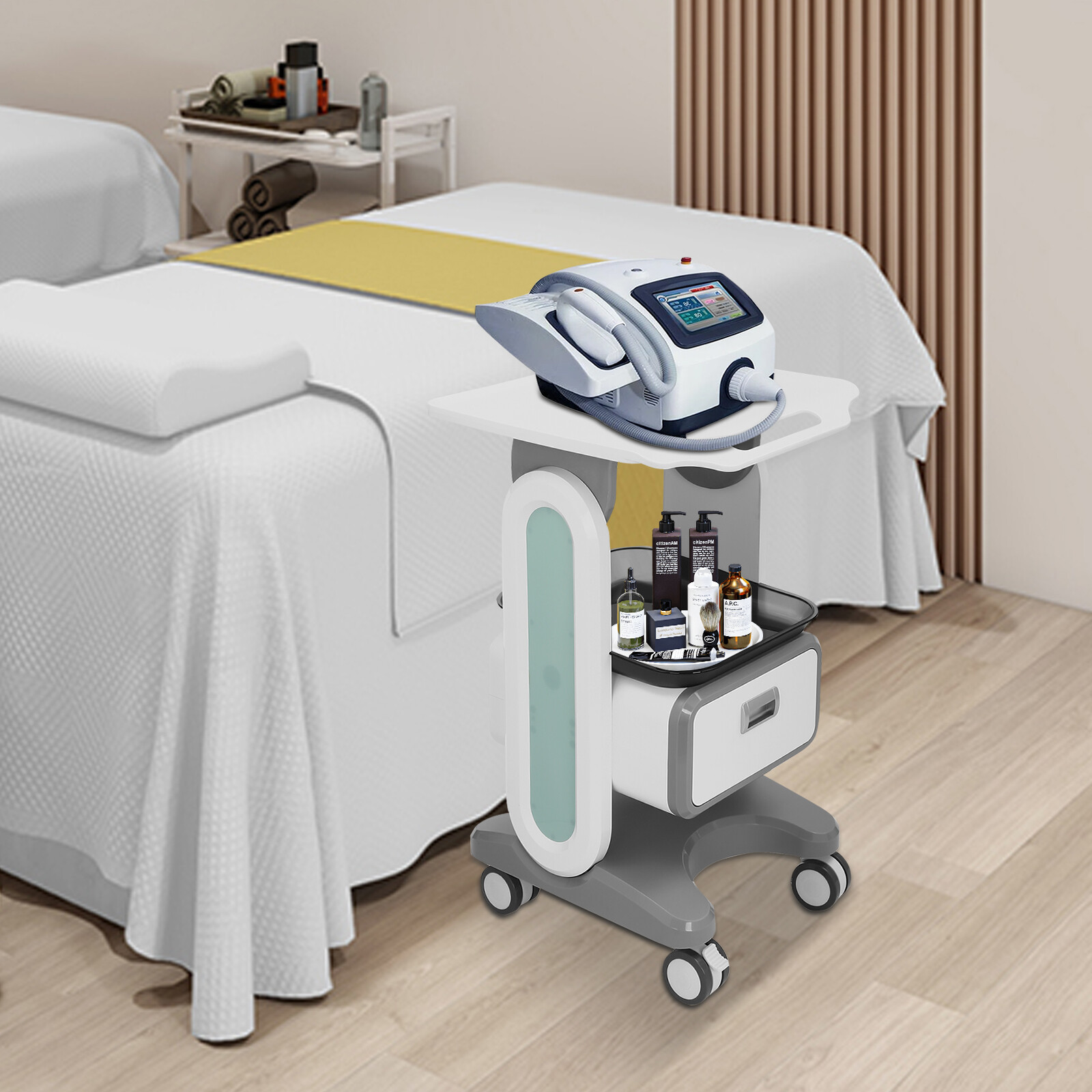 Medical Cart Mobile Cart Cosmetic Instruments Tool Rolling Storage Trolley
