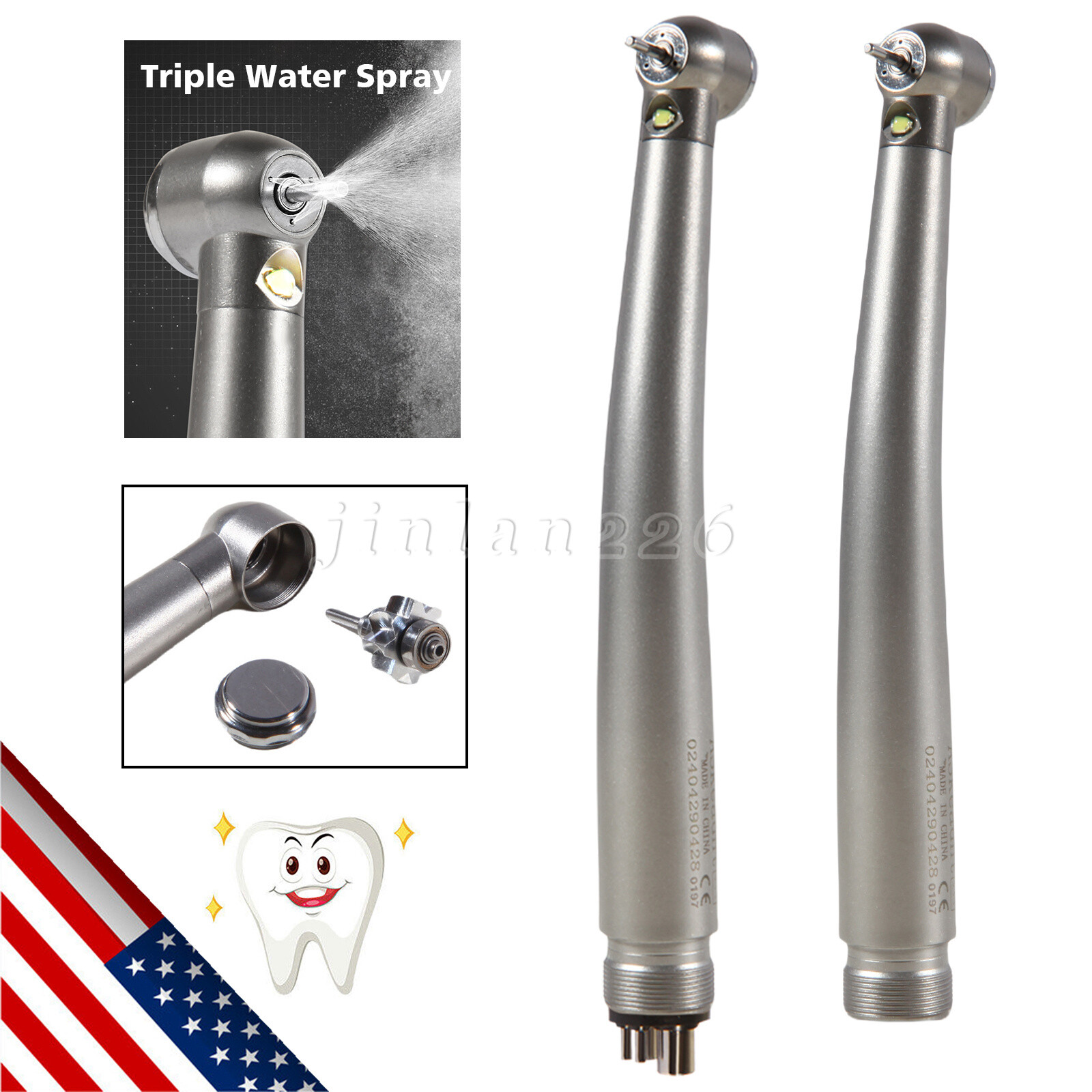 Dental LED High Speed Handpiece Air Turbine